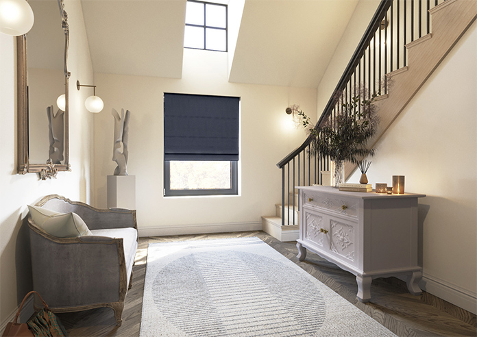 Norleigh, Indigo - Roman Blind - Image 6